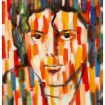 "Michael Jackson" another celebrity portrait art painting by artist Habib Ayat