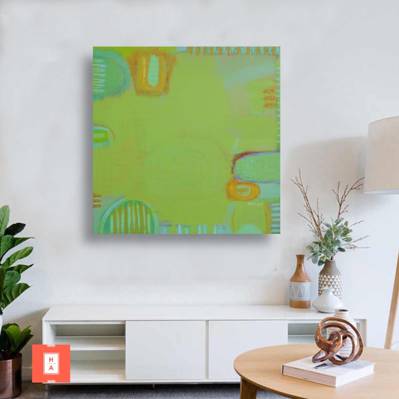 abstract colorful wall art