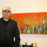 colorful abstract cityscape