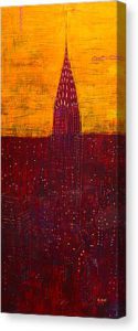 Abstract painting of NYC